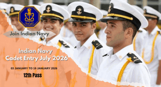 Indian Navy Cadet Entry July 2026: Apply Online